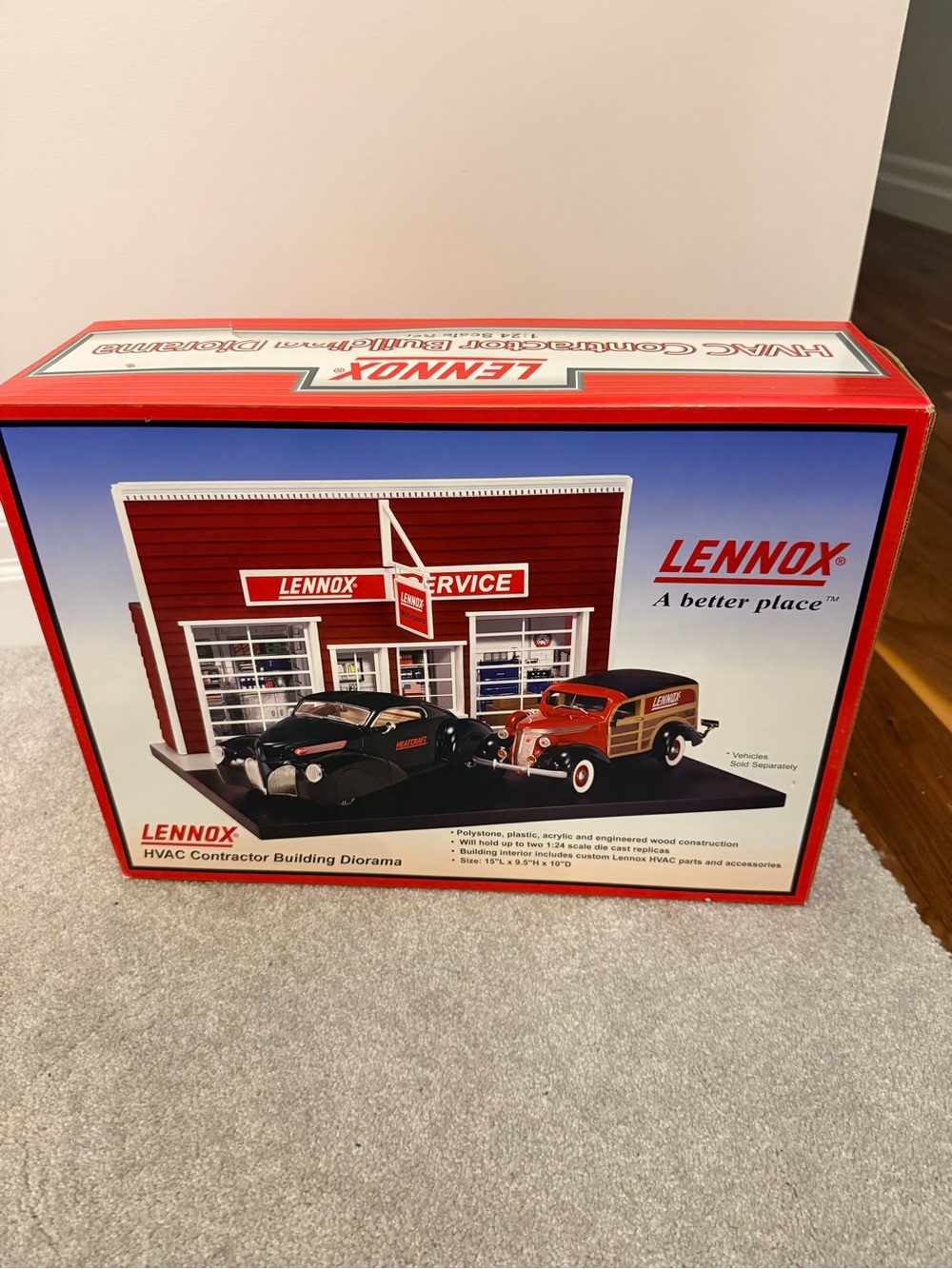 Lenox Red and White HVAC Contractor Building Playset